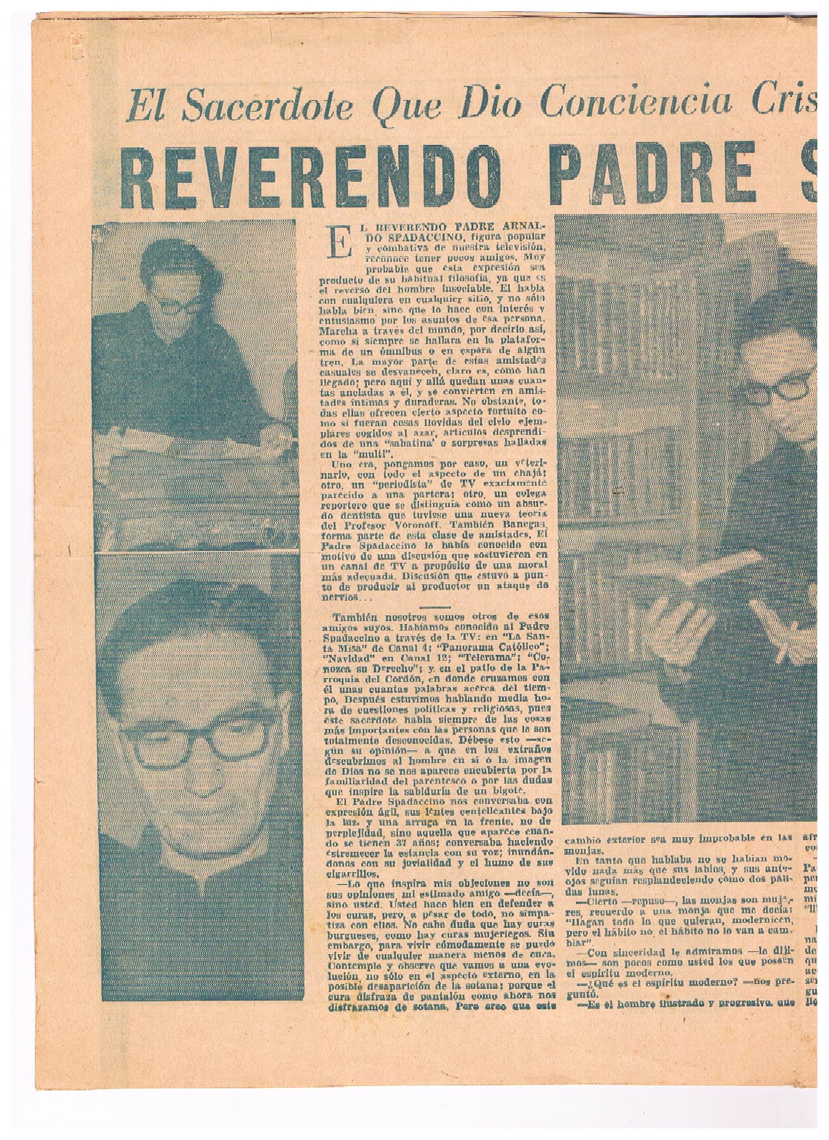 Padre Spadaccino. SAcerdote que dio conciencia cristiana a las polémicas en tv. P1.jpg