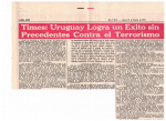 Uruguay logra un éxito sin precedentes contra el Terrorismo. 1972_10_19. Diario El País.jpg