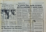 Alerta del papa sobre secularismo y nihilismo. 9.25.1994.jpg
